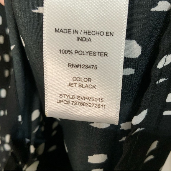 Sofia Vergara dotted button up blouse with gold buttons sz small like new - Picture 7 of 7